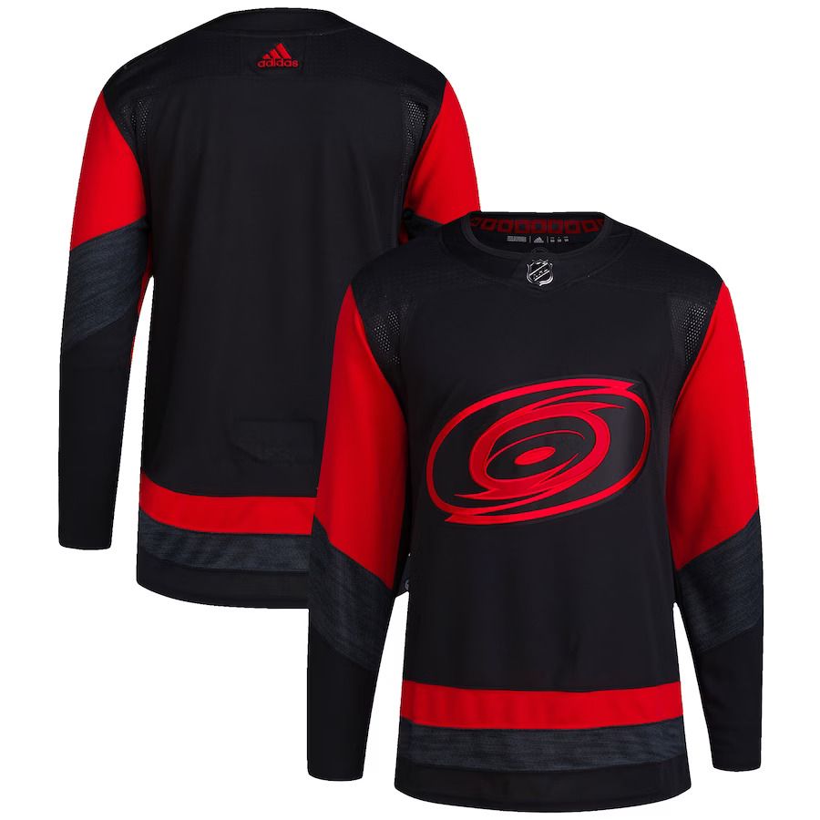 Men Carolina Hurricanes adidas Black 2023 NHL Stadium Series Primegreen Authentic Jersey